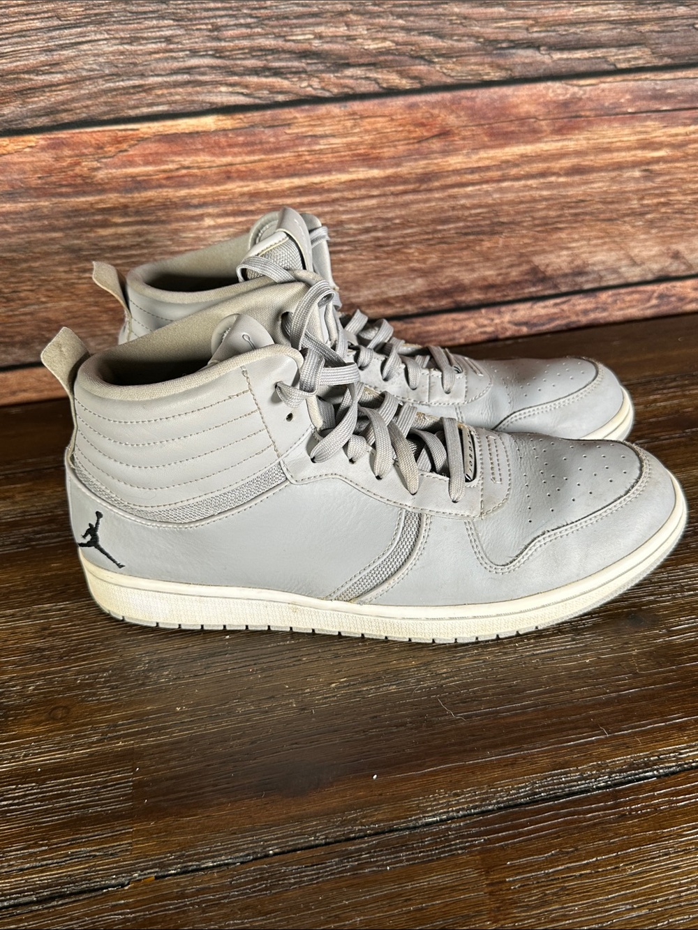 Jordan High-Top Sneakers in Light Gray